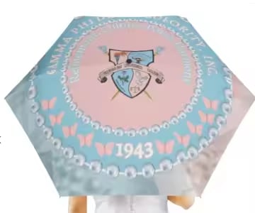 Gamma Phi Delta Greek Letters Compact Umbrella: Sleek & Reliable Protection