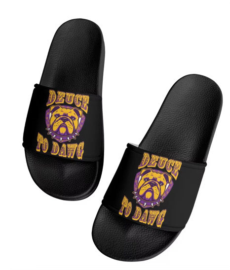 Que Omega Man Slippers Style 4-Ships in Three weeks