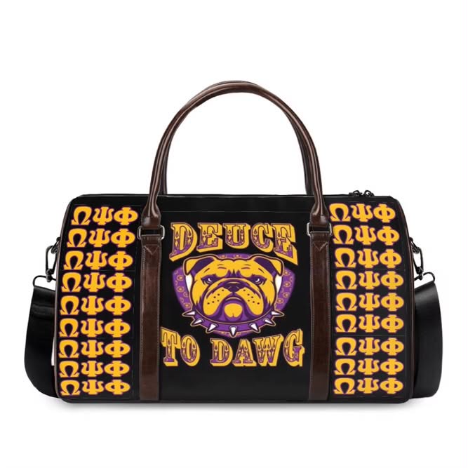 Que Omega Man Duffle Bag Style-2 High Quality Custom Made Ships in three weeks
