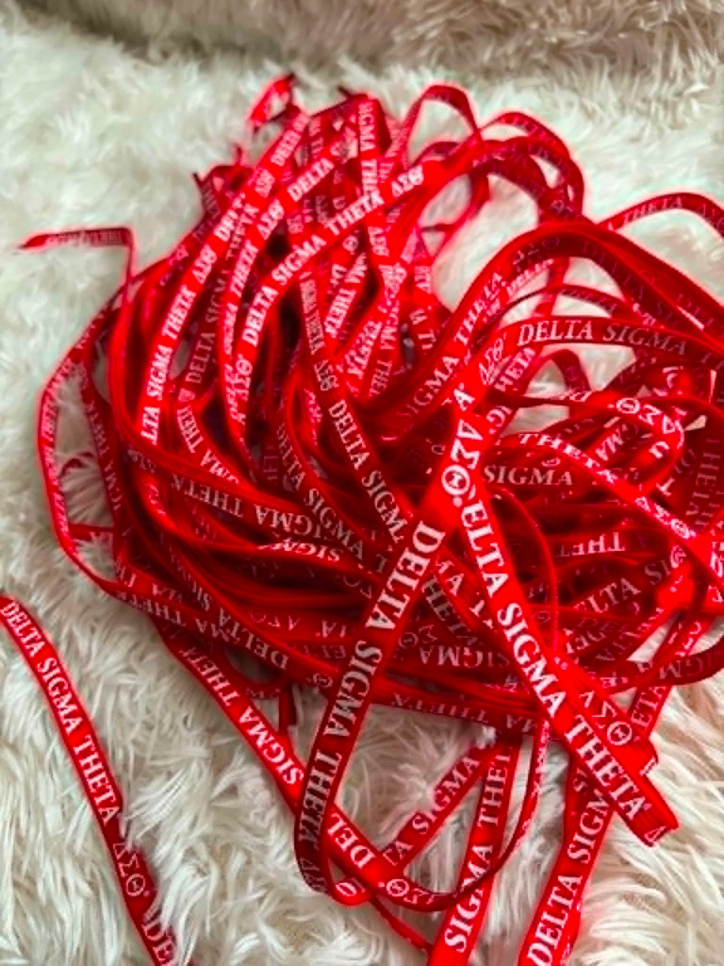 Delta Sigma Theta Premium Sneaker Shoe Laces