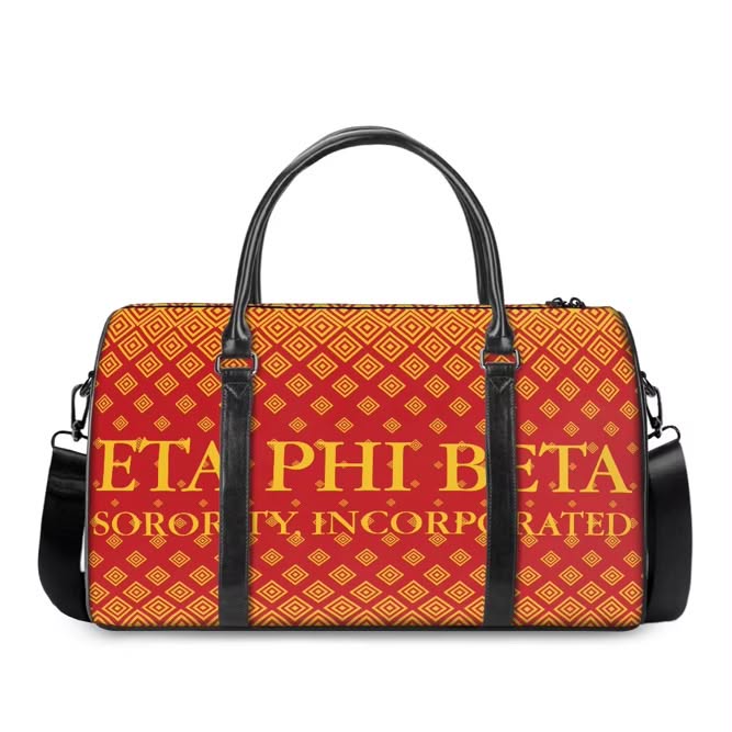 Eta Phi Beta Duffle Traveling Bag. Style 8 Ships in Three Weeks or less. Pre order