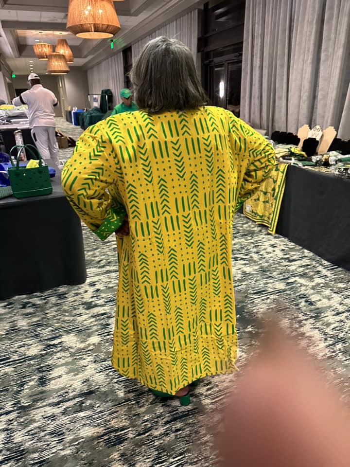 Best Seller Yellow and Green Reversible Jacket Long Chi Eta Phi
