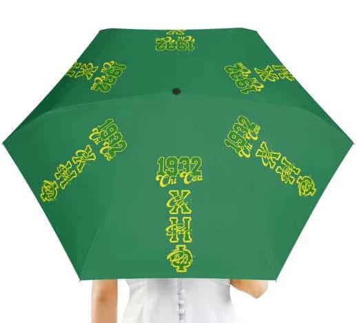 Chi Eta Phi Greek Letters Compact Umbrella: Sleek & Reliable Protection