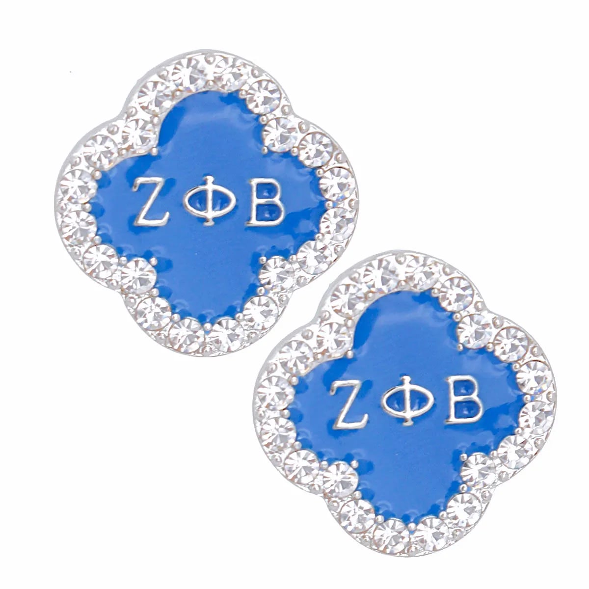 Blue Zeta Sorority Studs ZPB