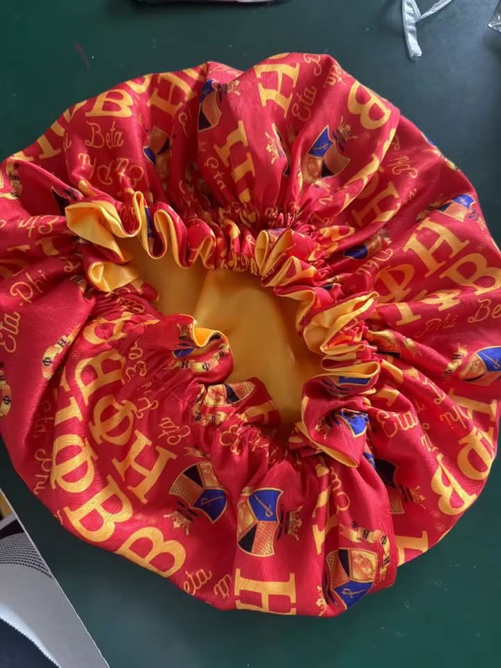 Eta Phi Beta Satin Hair Bonnet
