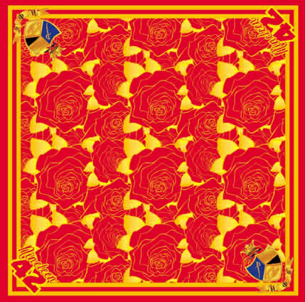 Eta Phi Beta High Quality Red and Gold Scarf Very Beautiful