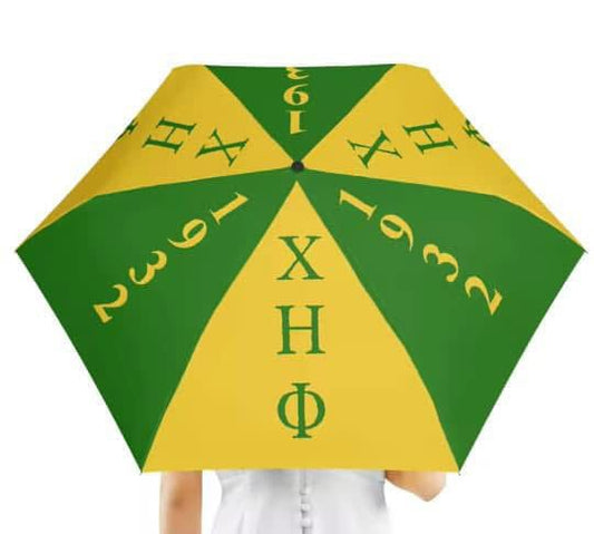 Chi Eta Phi Greek Letters Compact Umbrella: Sleek & Reliable Protection