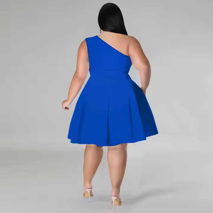 2025 Popular Women Summer Clothing Casual Solid Color Loose Sleeveless A-line Dress