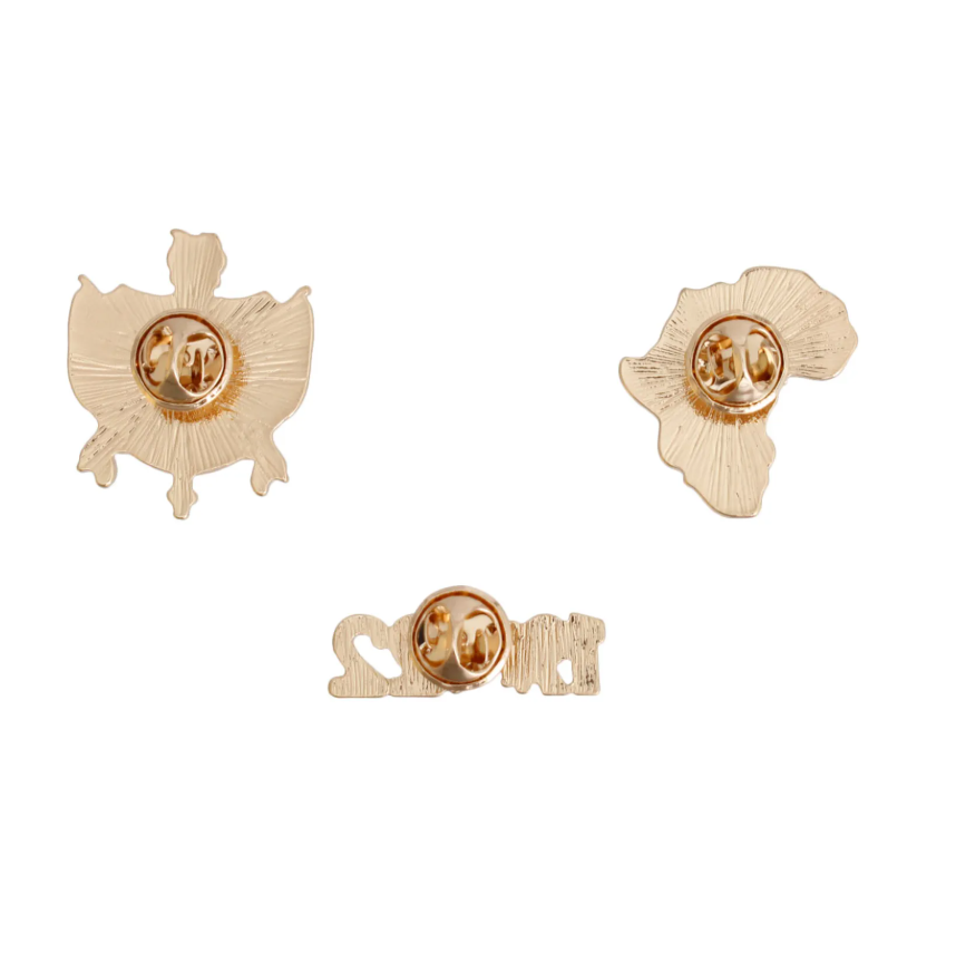 Blue Gold Sorority Pin Set