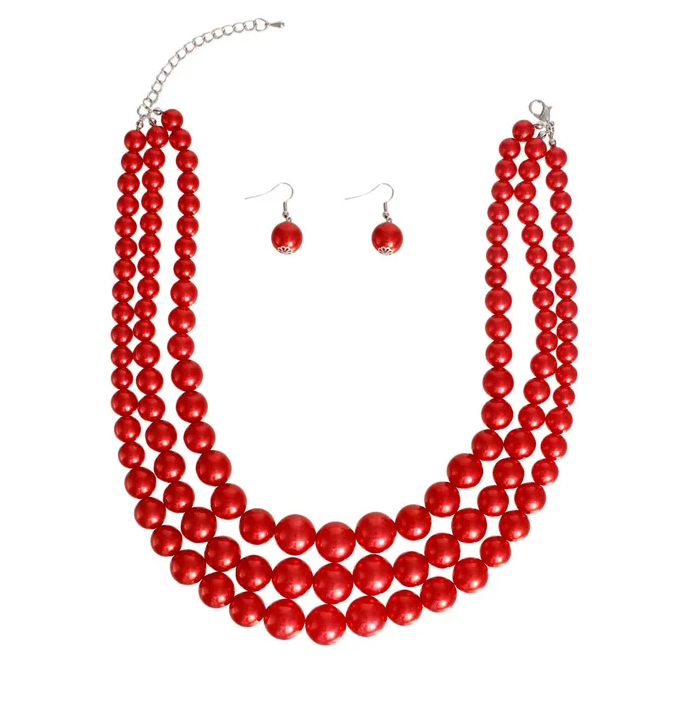Red Pearl 3 Layer Set