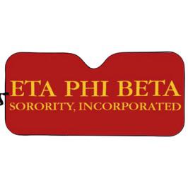 Eta Phi Beta Greek Letters Car Shade Visor