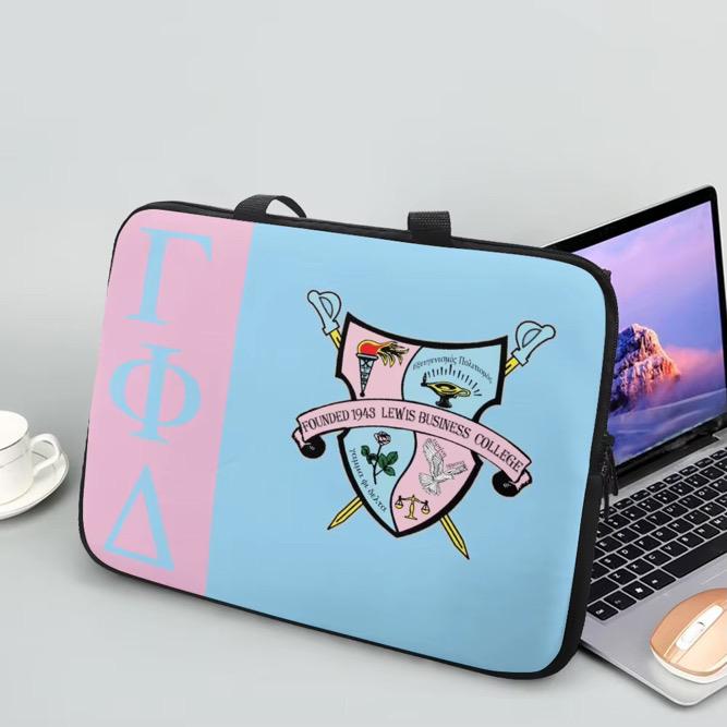 Gamma Phi Delta Greek Letters Laptop Bag