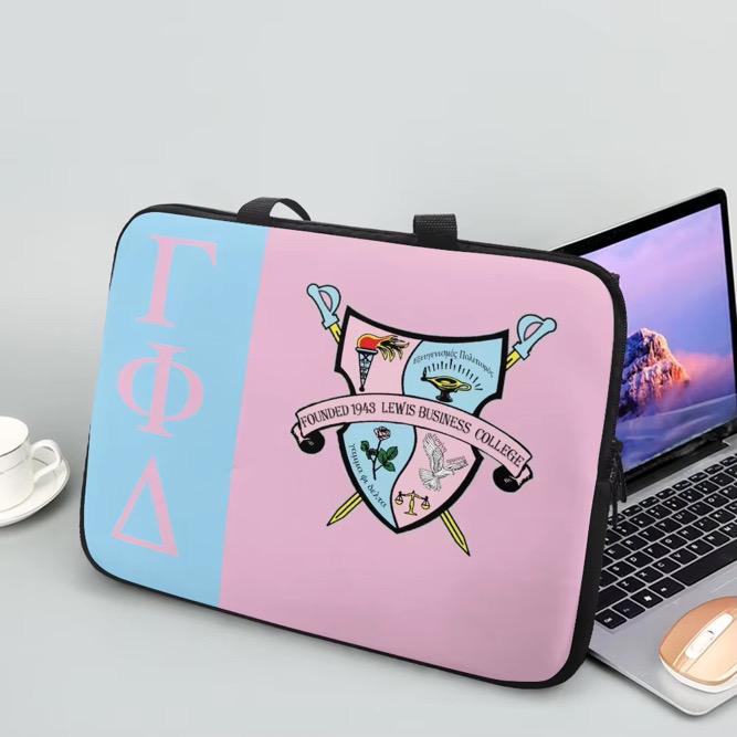 Gamma Phi Delta Greek Letters Laptop Bag