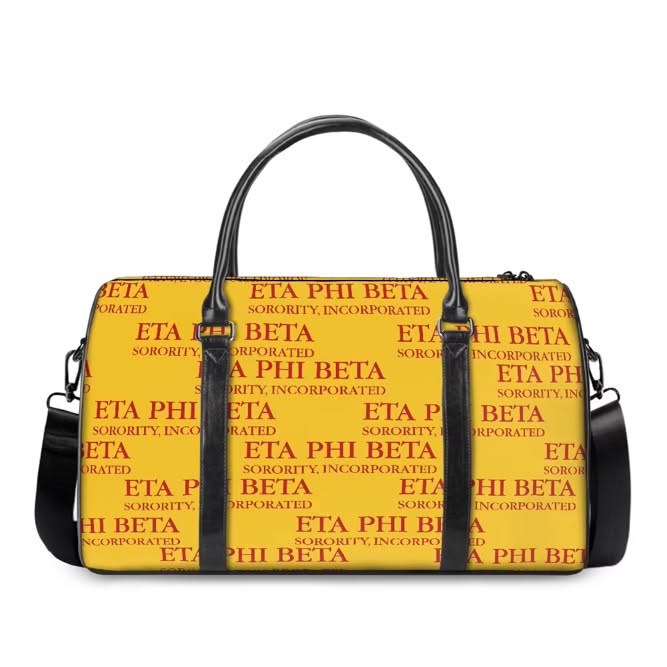 Eta Phi Beta Duffle Traveling Bag. Style 3 Ships in Three Weeks or less. Pre order