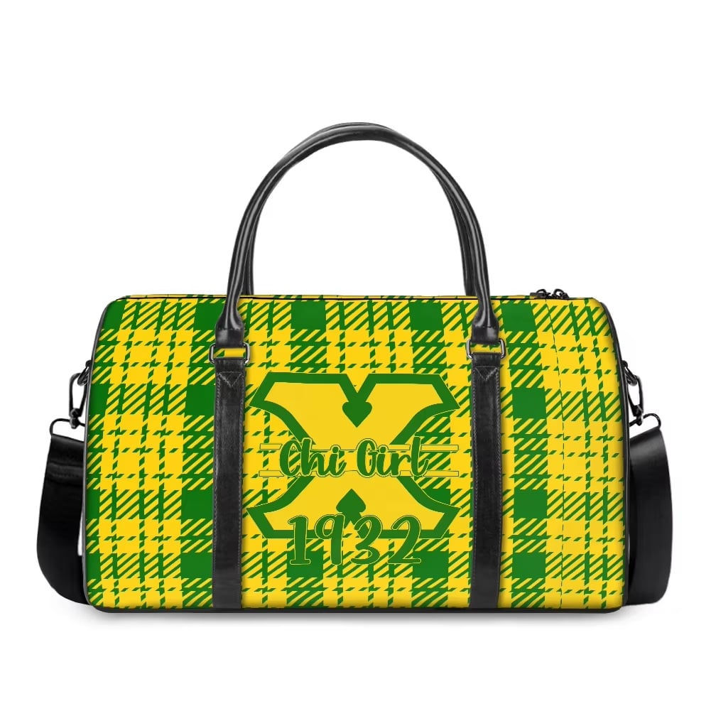 Chi Eta Phi Yellow Duffle Bag Yellow High Quality Style 1 Ships in Three Weeks or Less