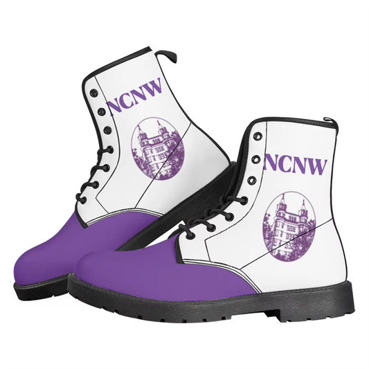 NCNW Custom Women's High-Top Canvas Boots Style-1 Ships in Three weeks