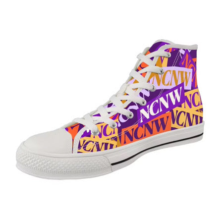 NCNW Custom Women's High-Top Canvas Shoes Style-1 Ships in Three Weeks