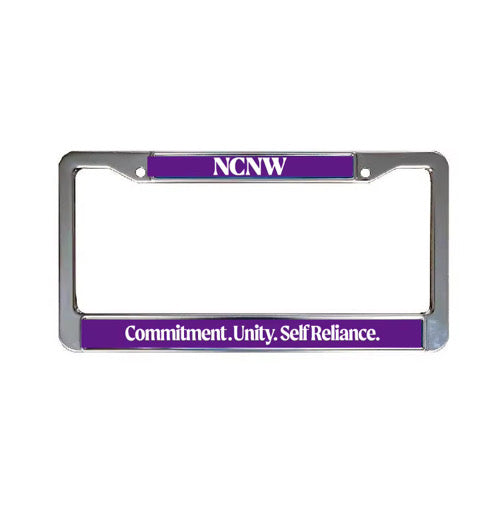 NCNW Silver License Plate Frame