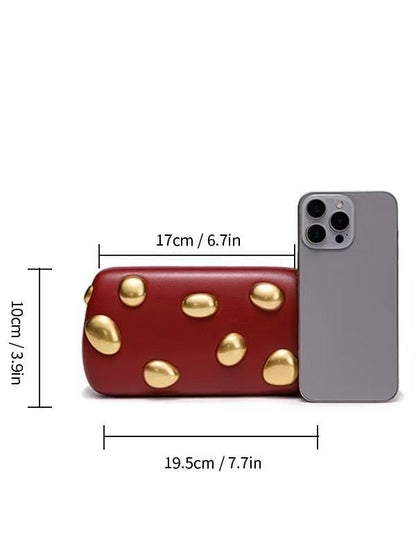 Red and Gold Evening Clutch