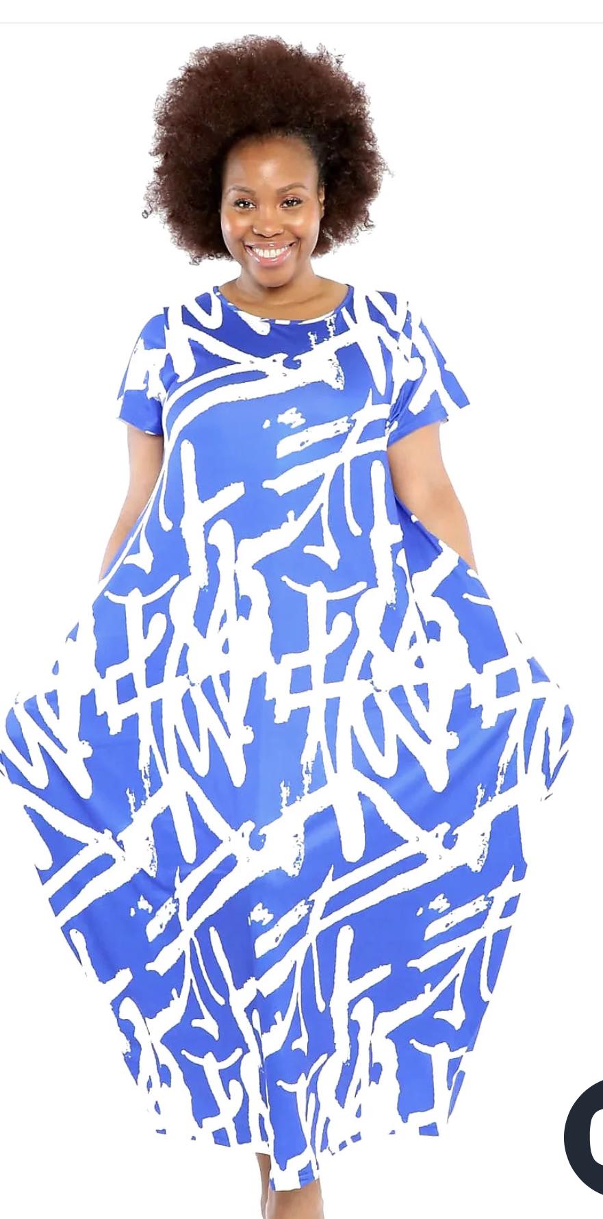 Woman Bubble Dress /Printed