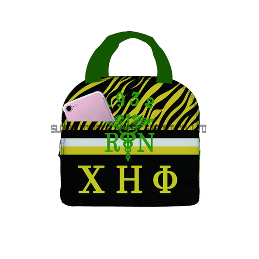 Chi Eta Phi lunch bag 600D Oxford cloth Polyester Sublimation Printing Unique Gift lunch bag