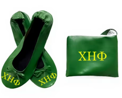 Chi Eta Phi Foldable ballet Flats and carrying bag