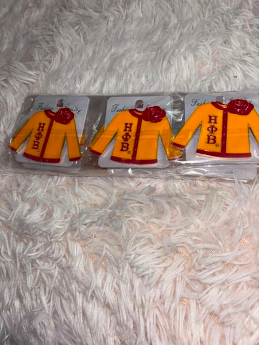 Eta Phi Beta Custom Cardigan Sweater Pin