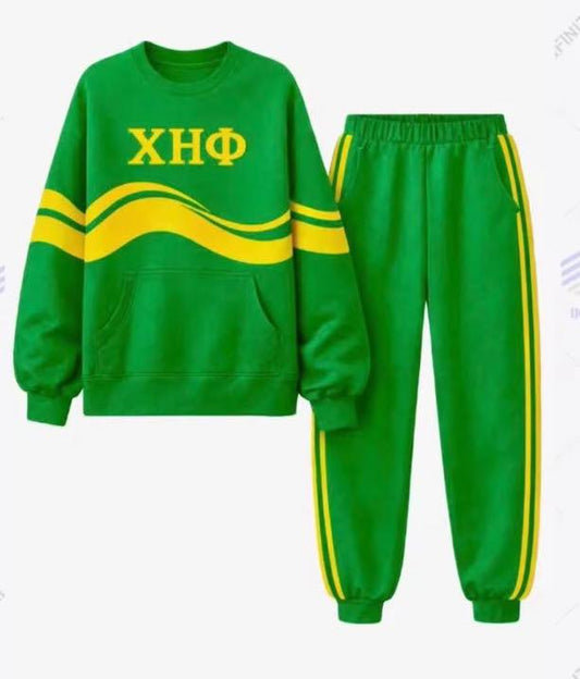 Chi Eta Phi Two Piece Comfortable Sweatsuit Jogging Suit
