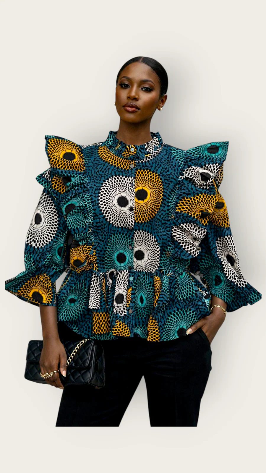 Peplum Blouse / African Print