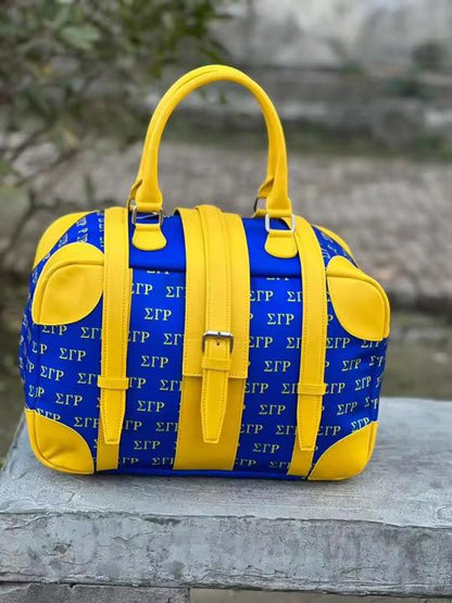 Sigma Gamma Rhp Sorority Clothing Sublimated Luxury Travel Overnight Duffle Bag Weekender Bag Greek Paraphernalia