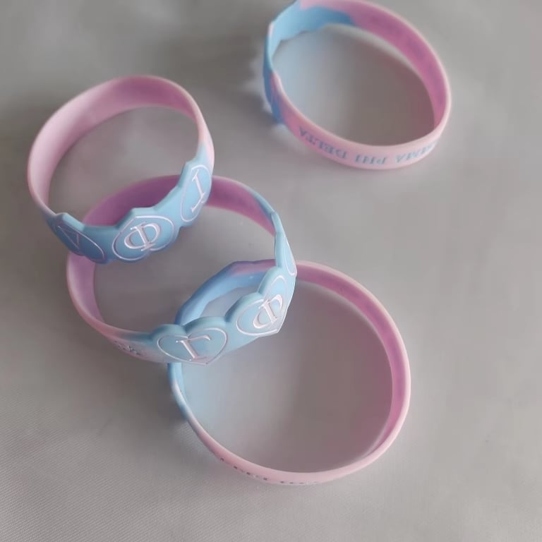 Gamma Phi Delta Love Heart Silcon Bracelet