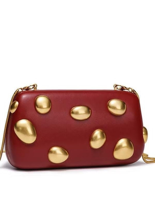 Red and Gold Evening Clutch