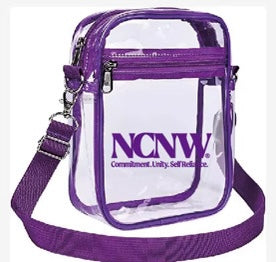 NCNW Stadium Approved Clear Crossbody Bag