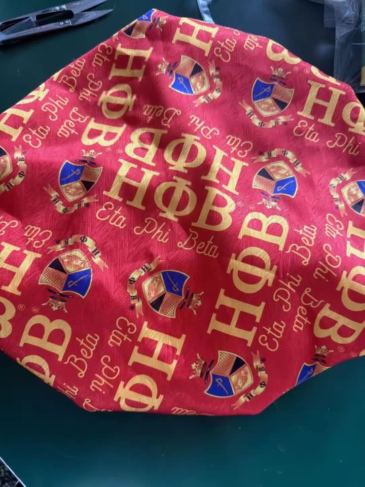 Eta Phi Beta Satin Hair Bonnet