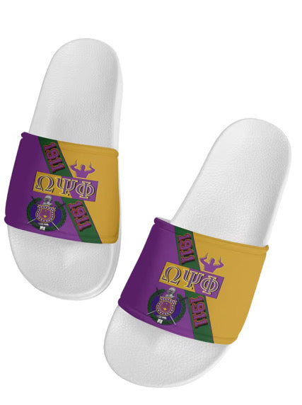 Que Omega Man Slippers Style 9-Ships in Three weeks