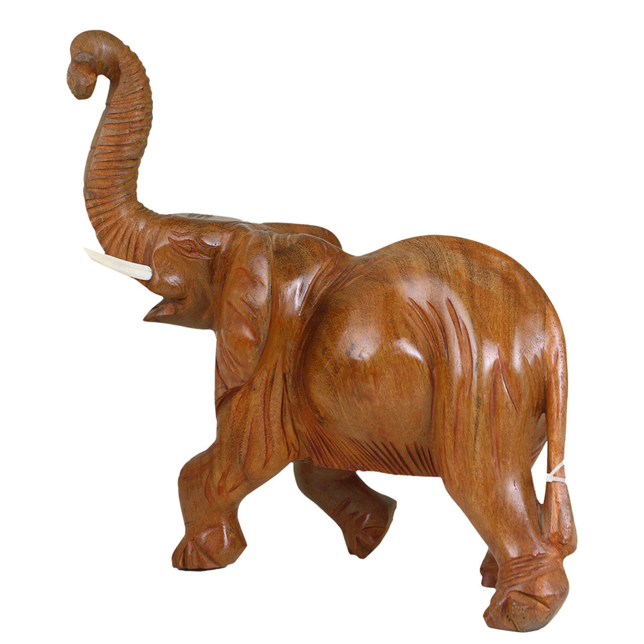 Large Solid Wood Elephants