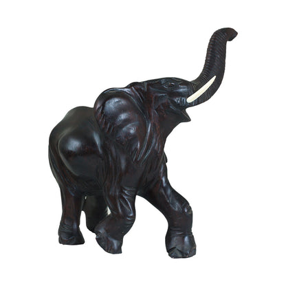 Large Solid Wood Elephants