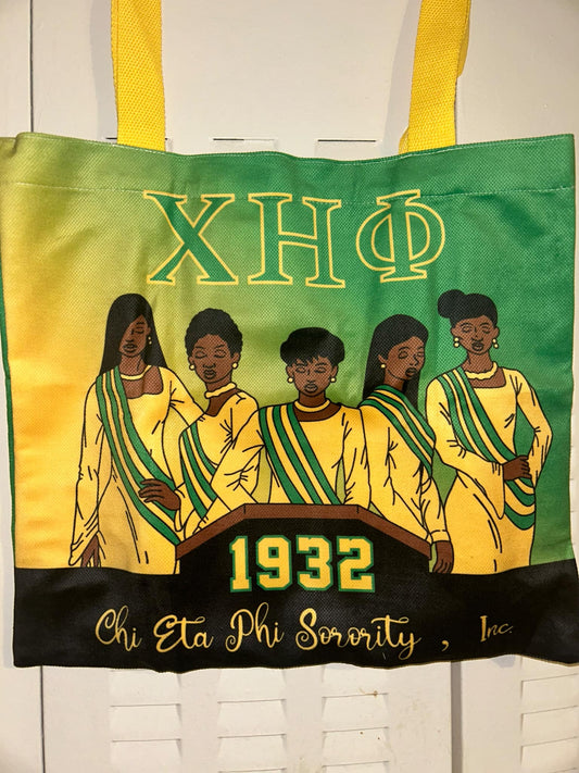 Chi Eta Phi Sorority Tote Bag For  Gifts Handmade 16X14 inches 1932