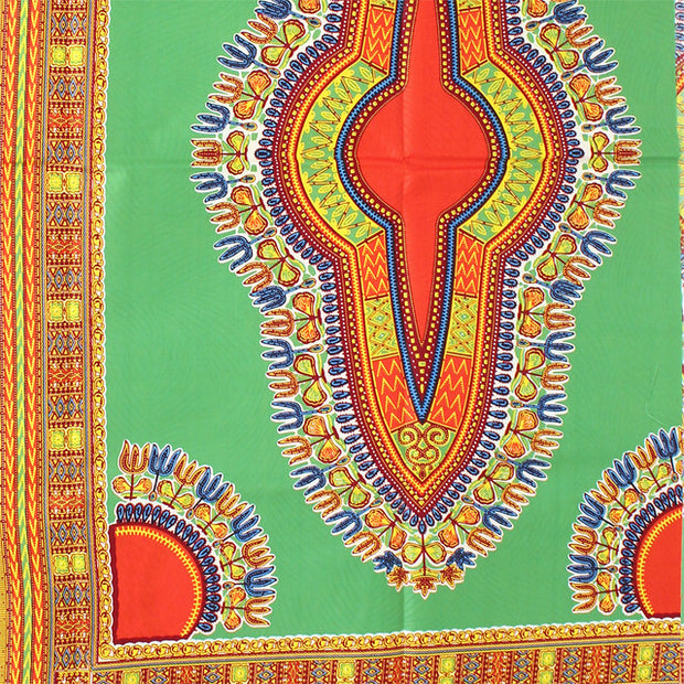 Traditional Print Brocade Fabric 6 Yards