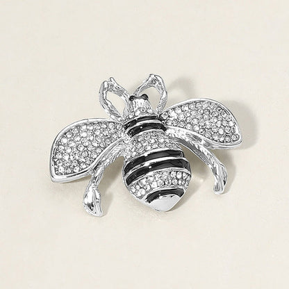 Crystal Paved Honey Bee Pin Brooch