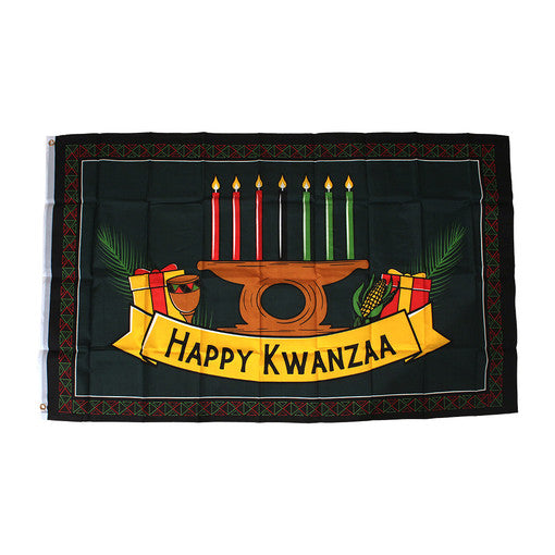 Happy Kwanzaa Flag (3' x 5')