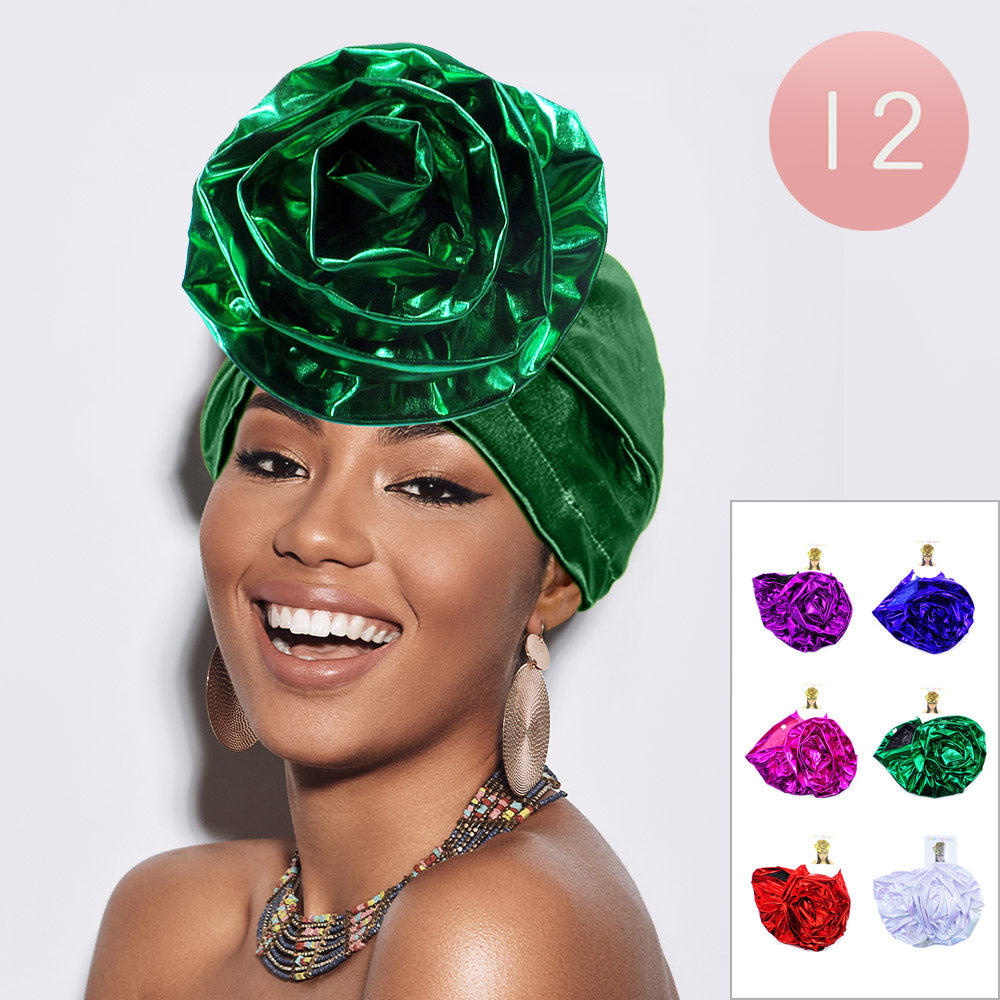 Metallic Turban Hats