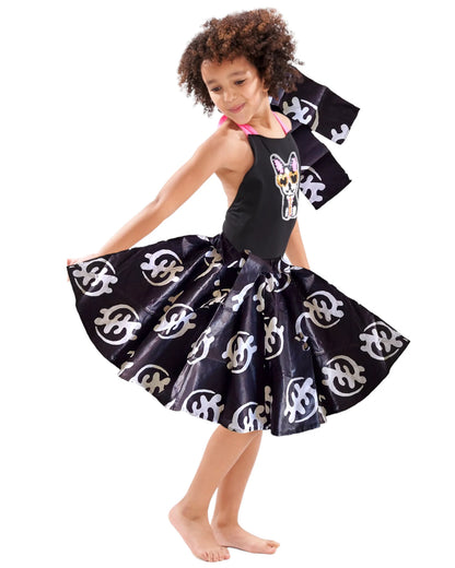 Mommy & Me Mid Length Flared Skirt - Gynamee Print