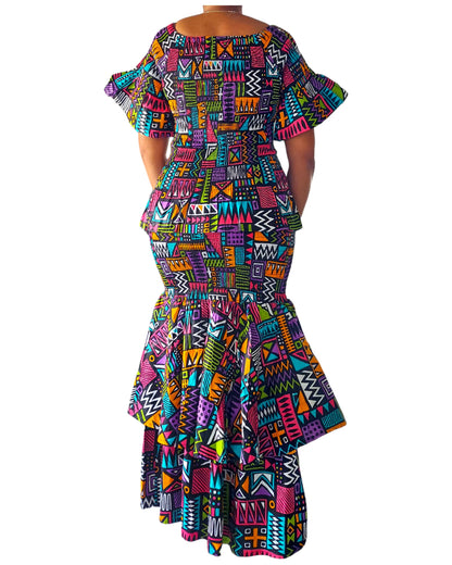 Smock Skirt & Blouse Set -