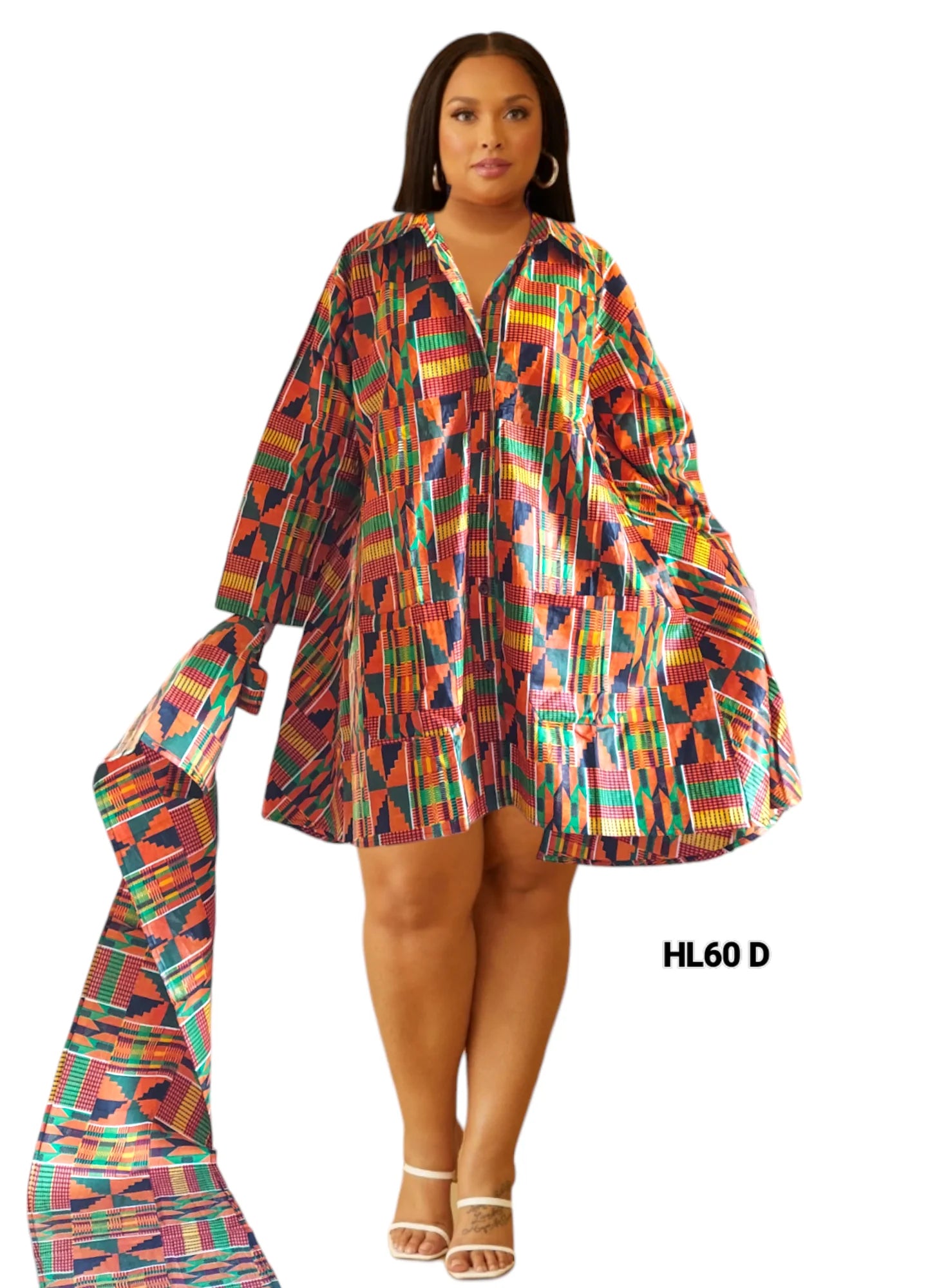 Short Dress / Blouse - Kente