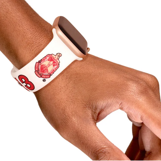 DST Sorority White Red 1913 Watch Band Strap Women