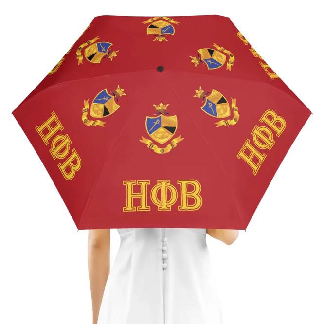 Eta Phi Beta Greek Letters Compact Umbrella: Sleek & Reliable Protection