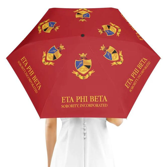 Eta Phi Beta Greek Letters Compact Umbrella: Sleek & Reliable Protection