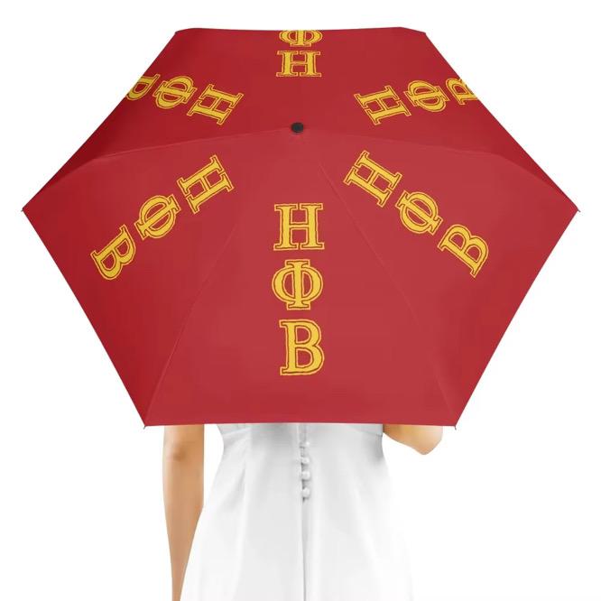 Eta Phi Beta Greek Letters Compact Umbrella: Sleek & Reliable Protection