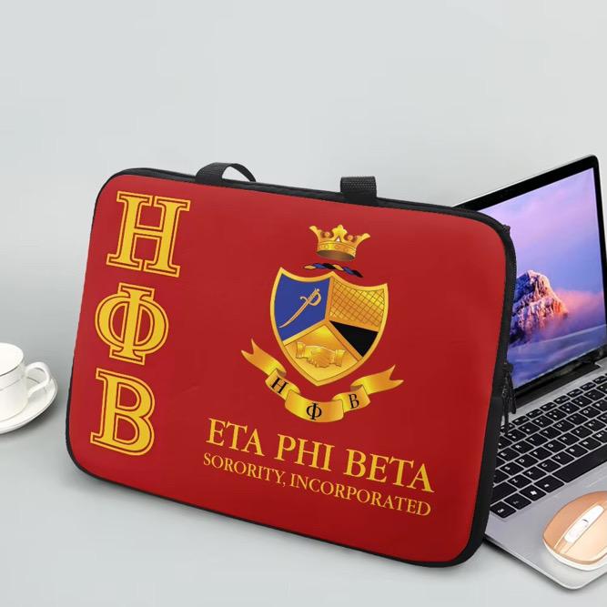 Eta Phi Beta Greek Letters Laptop Bag
